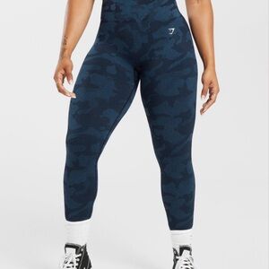 Gymshark Adapt Seamless Leggings Midnight Blue/ Ash Blue